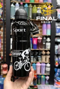 قمقمه آب دوچرخه سواری فلزی مدل Sport